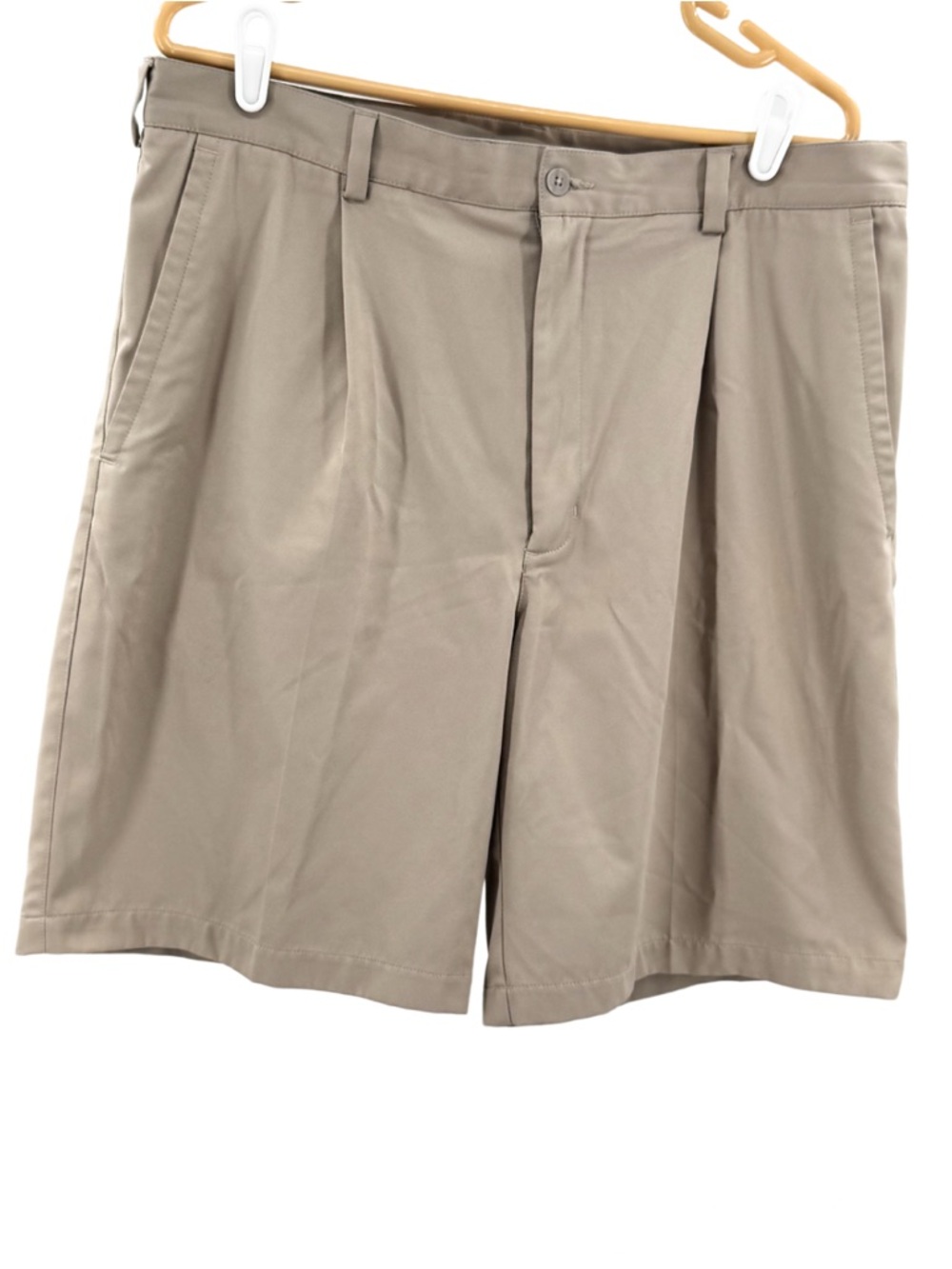 Nike Men’s Athletic Golf Shorts tan 36 activewear outdoor casual neutral preppy